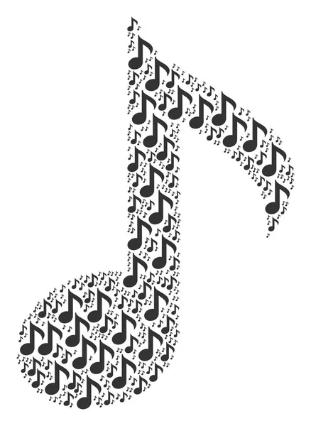 Müzik notu simge kolaj