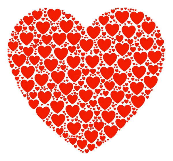 Αγάπη καρδιά εικονίδιο σύνθεση — Διανυσματικό Αρχείο