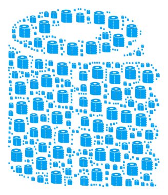 Tuvalet kağıdı rulo simgesi kompozisyon