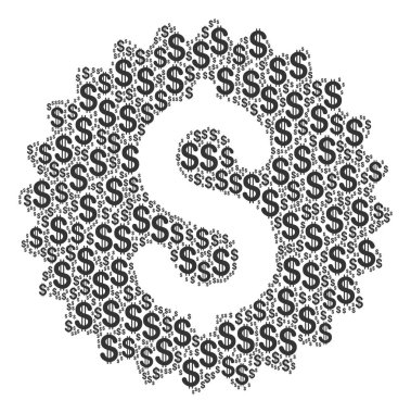 Doları banka mührü kolaj