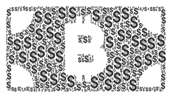 Bitcoin nakit banknot kolaj Doları