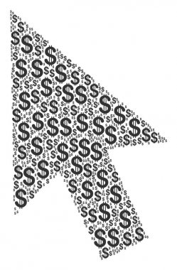 İmleç ok kolaj dolar