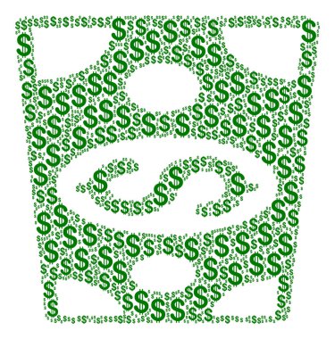 Doları banknot kolaj dolar