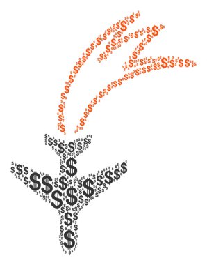 Dolar düşen uçak kolaj