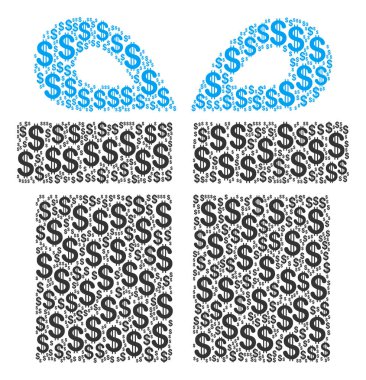 Doları mevcut kolaj