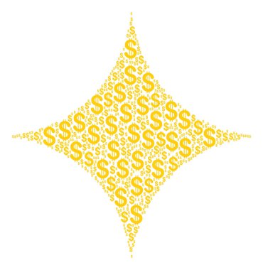 Sparcle Star kolaj dolar