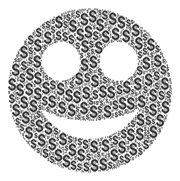 Smile Composition du Dollar — Image vectorielle
