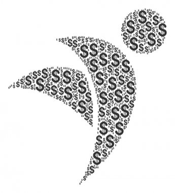 Kanatlı adam Doları bileşimi