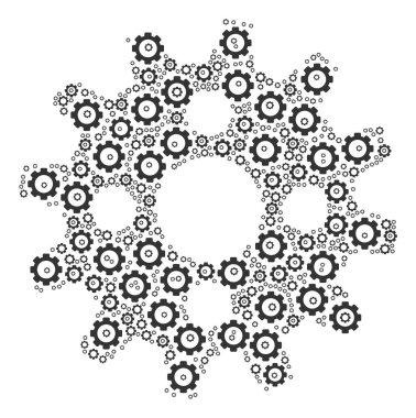 Karikatür kolaj dişli