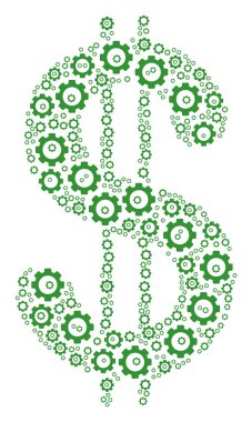 Doları kompozisyon dişli