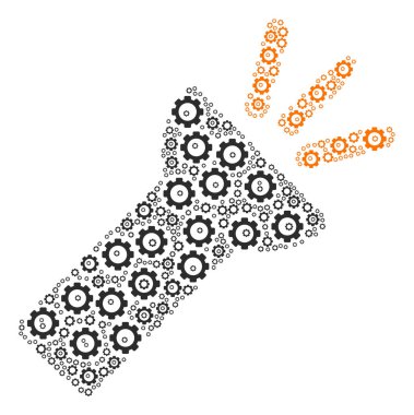 Elektrik Torch ışık kompozisyon dişli