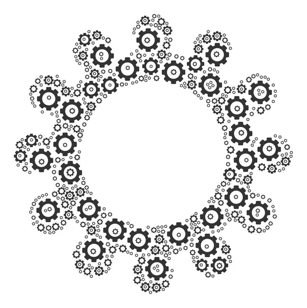 COG-kollázs a Cog — Stock Vector