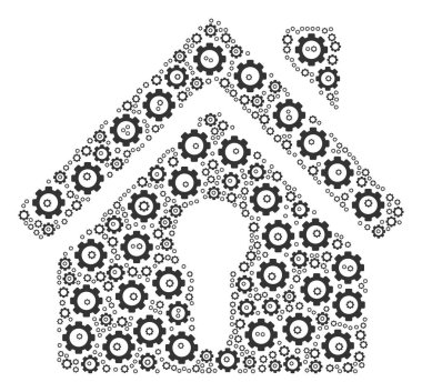 Cog ev anahtar deliği kolaj