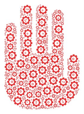 Cog bileşimi el durdurmak