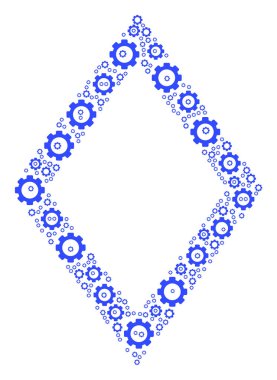 Cog kontur Rhombus bileşimi