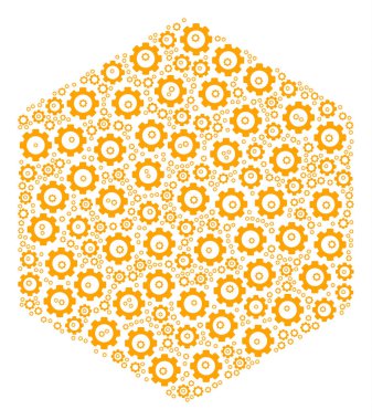 Cog dolu altıgen kolaj