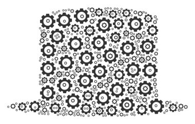 Cog beyefendi şapka kolaj