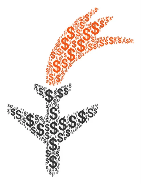 Dolar düşen uçak kolaj