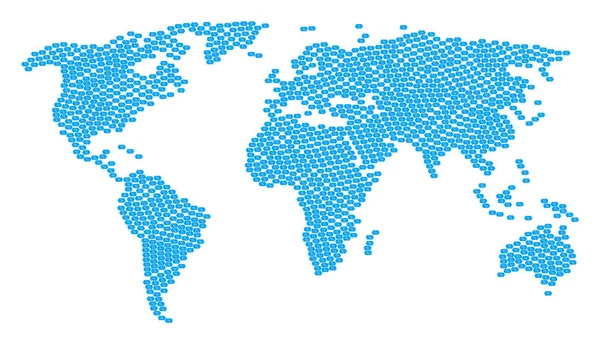 Mapa del mundo Patrón de descuento Tag artículos — Vector de stock