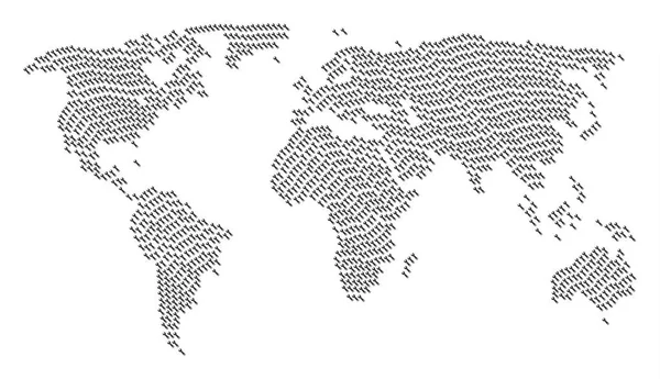 Atlas mundial padrão de ícones de chave —  Vetores de Stock