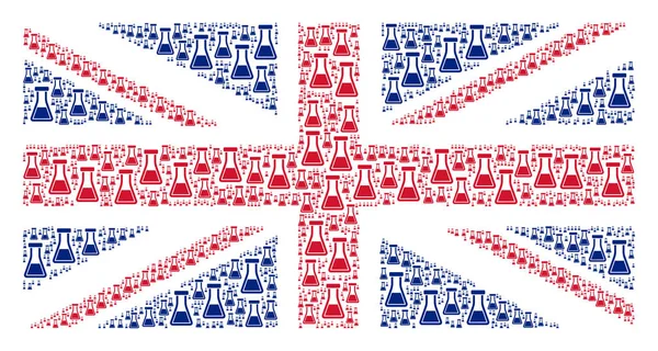 Flaggenmuster des Vereinigten Königreichs — Stockvektor