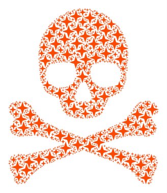 Ölüm desen alan yıldız simgeler