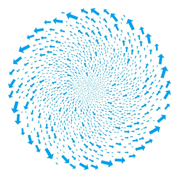 Sphère de tourbillon flèche — Image vectorielle