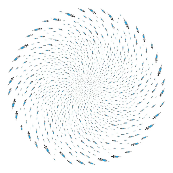 Seringue centrifuge Spin — Image vectorielle