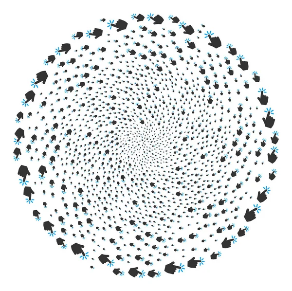 Cliquez sur Cycle explosion Globula — Image vectorielle