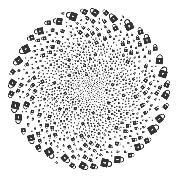 锁涡流爆炸 Globula — 图库矢量图片