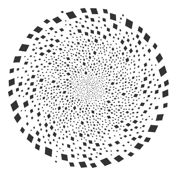 Rhombus Curl Spin lleno — Archivo Imágenes Vectoriales