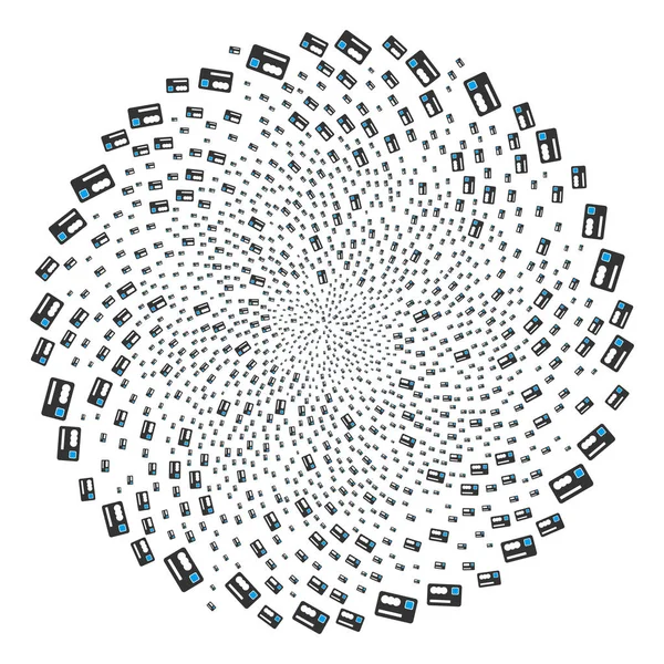 Τραπεζική κάρτα κύκλου συμπλέγματος — Διανυσματικό Αρχείο