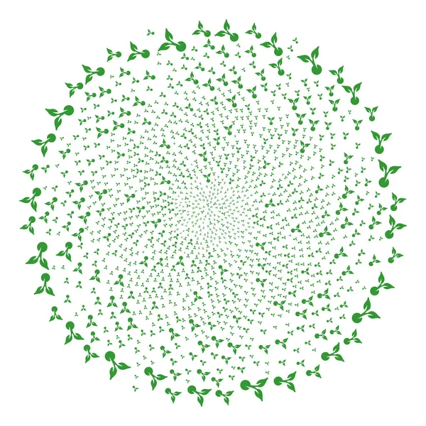 Cercle de cycle de germination des graines — Image vectorielle