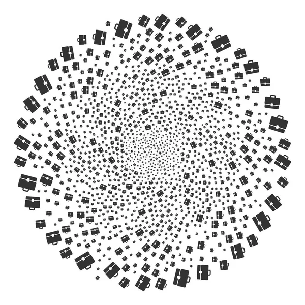 Zaak Swirl bol — Stockvector