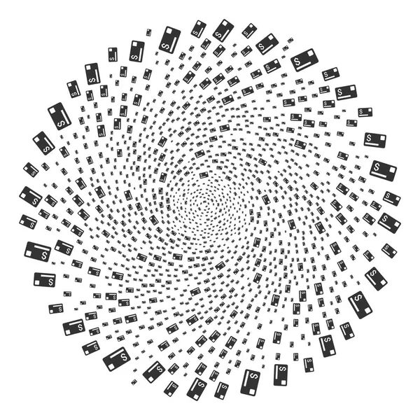 信用卡卷曲爆炸 Globula — 图库矢量图片