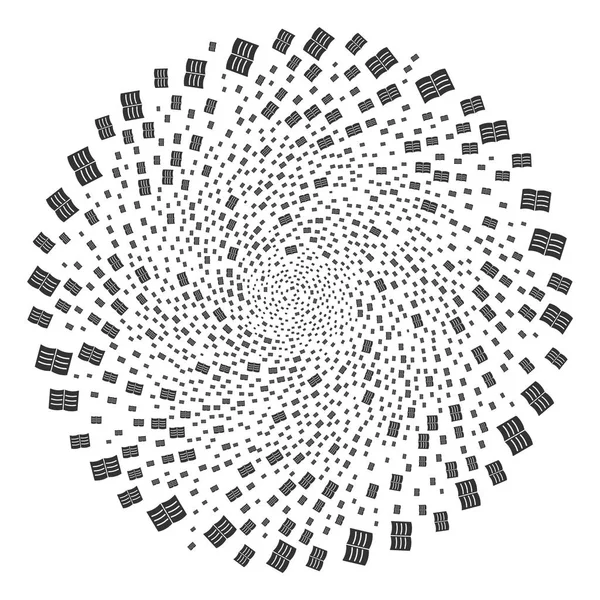 Öppen bok Spiral sfär — Stock vektor