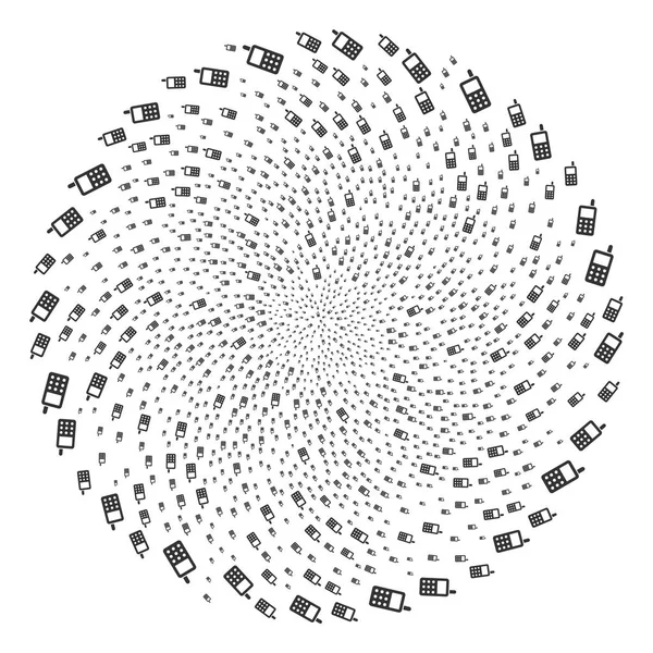 手机周期球形簇 — 图库矢量图片