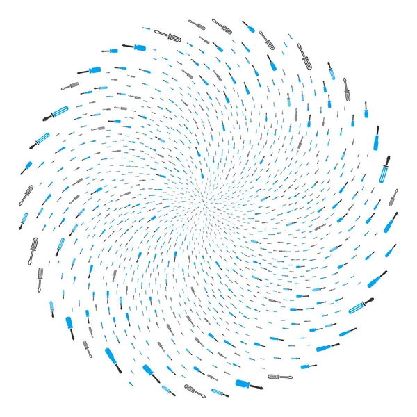 Schroevendraaier centrifugaal bol — Stockvector