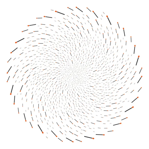 Match Spirale éclatement — Image vectorielle