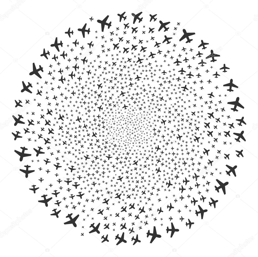 Airplane Centrifugal Cluster