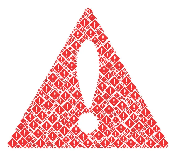 Hata madde işareti mozaik dikkat