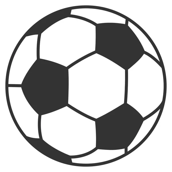 Piłka nożna płaska wektor ikona — Wektor stockowy