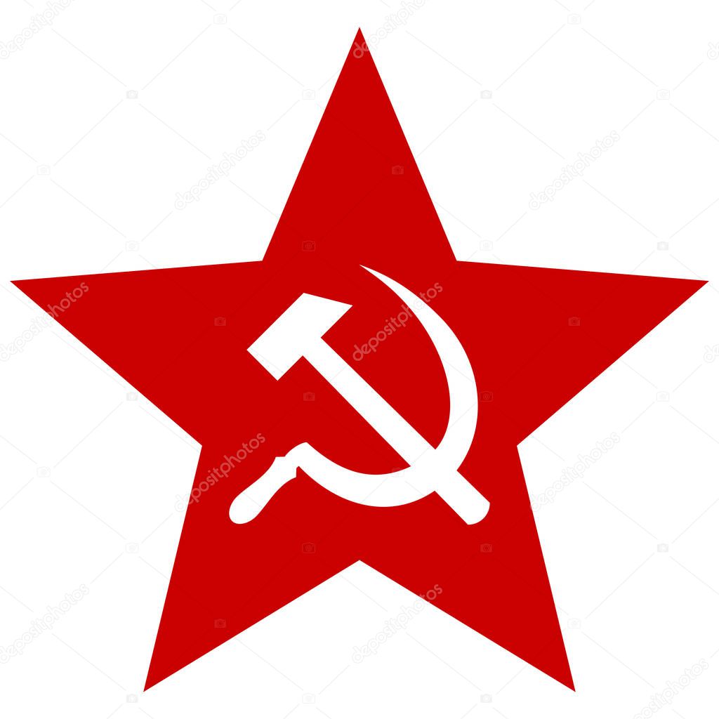 Communism Star Flat Vector Icon