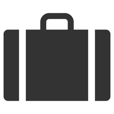 Bagaj düz vektör simgesi