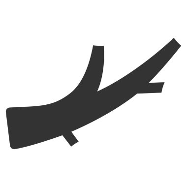 Yakacak odun düz vektör simgesi