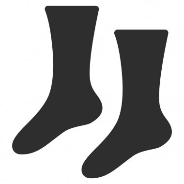 çoraplar düz vektör simgesi