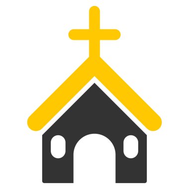 Christian Church düz vektör simgesi