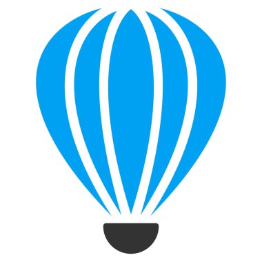 Aerostat düz vektör simgesi