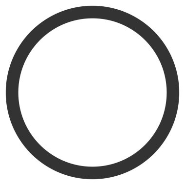 Daire kabarcık düz vektör simgesi