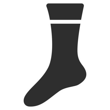 Çorap düz vektör simgesi